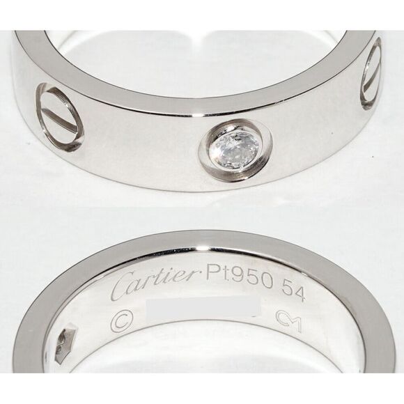 Cartier LOVE Pt950 Ring Size 13.5 - Picture 5 of 6
